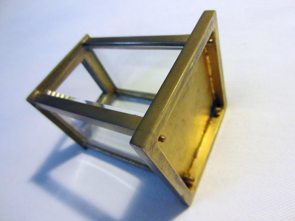 Brass Display Case Beveled Glass Cage For Miniature Object - Designer Unique Finds 
 - 4