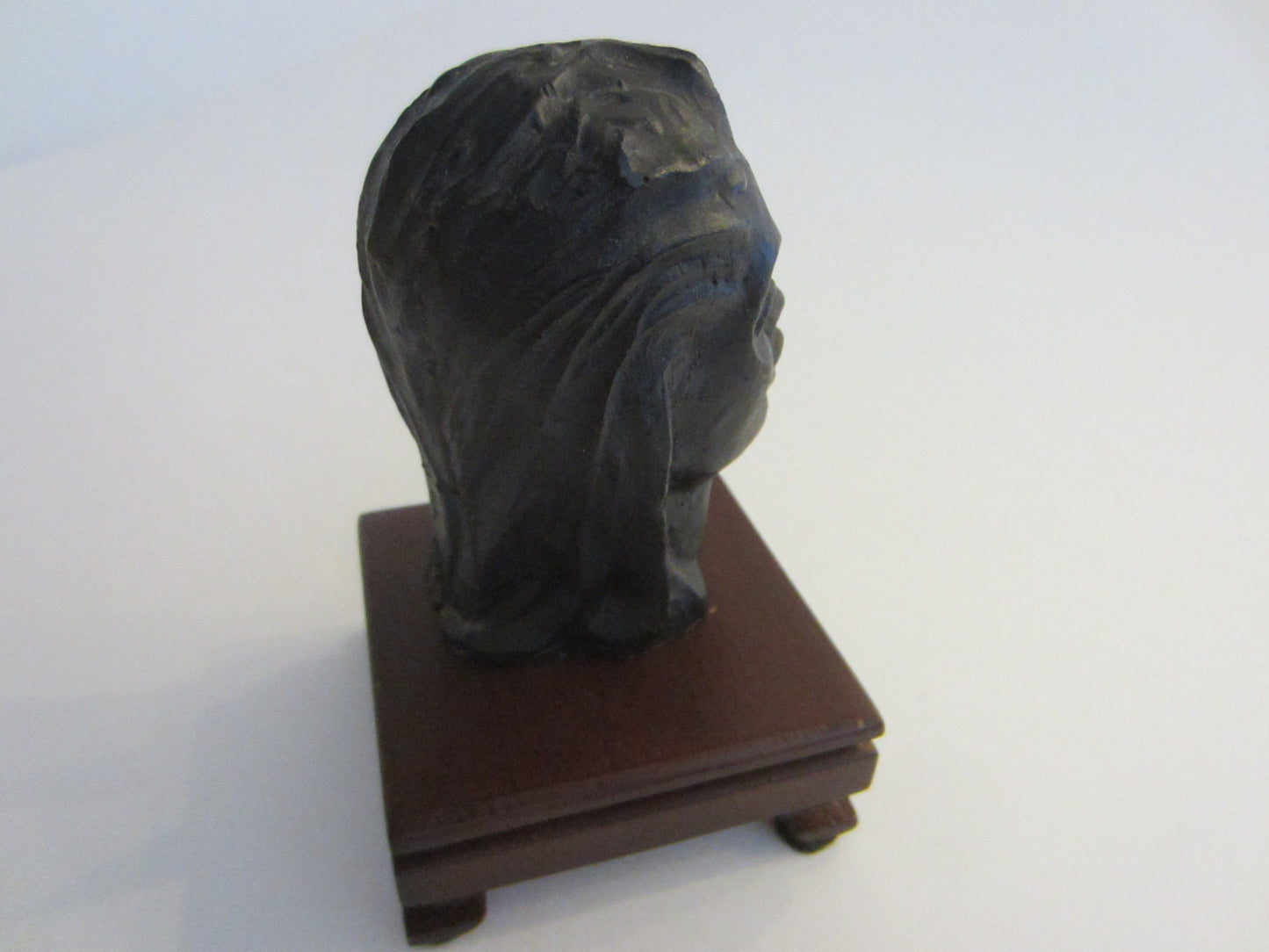 Hawaiian Composed Resin Head On Stand