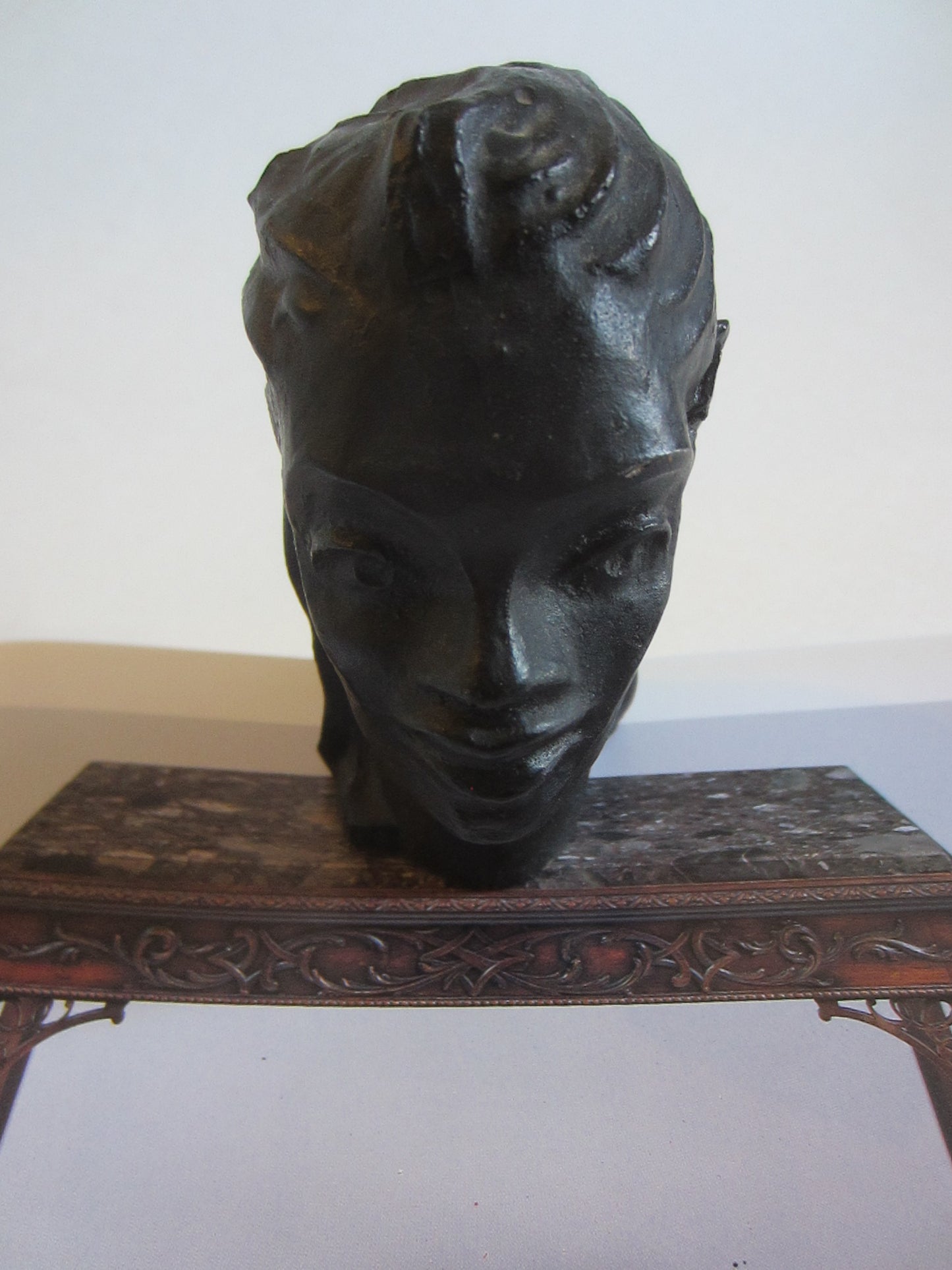 Hawaiian Resin Head On San Pacific San Francisco Platform - Designer Unique Finds 