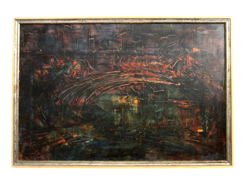 A Birckel Contemporary Oil On Panel Signed Painting 