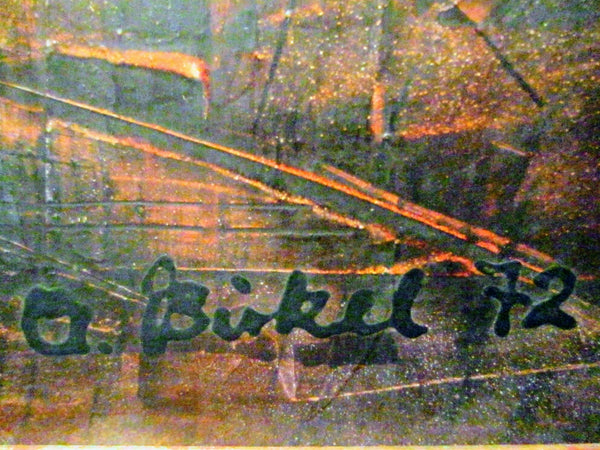 A Birckel Contemporary Oil On Panel Signed Painting