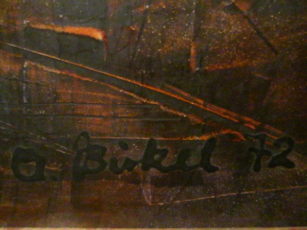 A Birckel Contemporary Oil On Panel Signed Painting