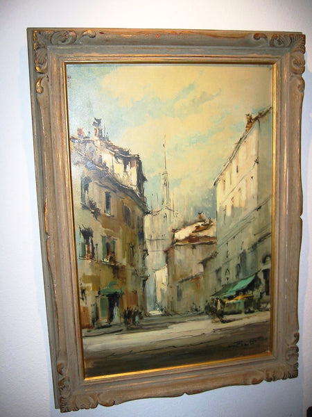 G Frati Italy City View Oil on Canvas Artist Proof - Designer Unique Finds 
 - 8