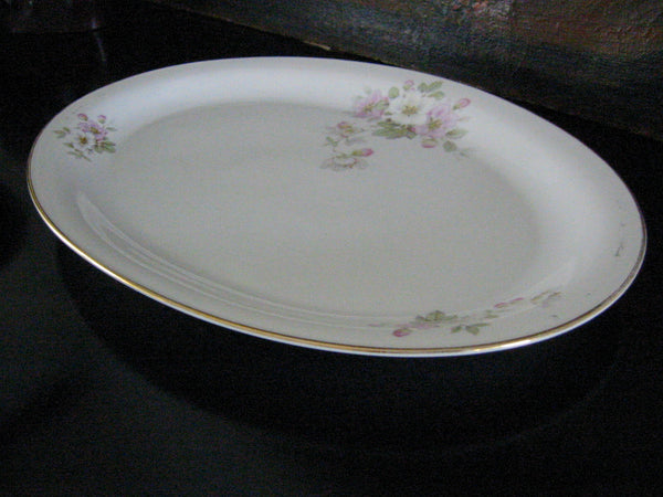 Oval Serving Platter Bavaria Apple Blossom Tirschenreuth Germany