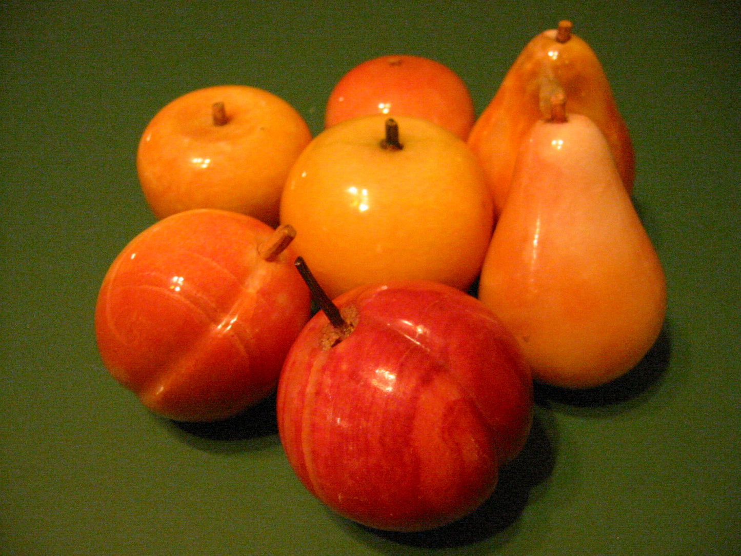 Marbles Alabaster Colored Fruits - Designer Unique Finds 