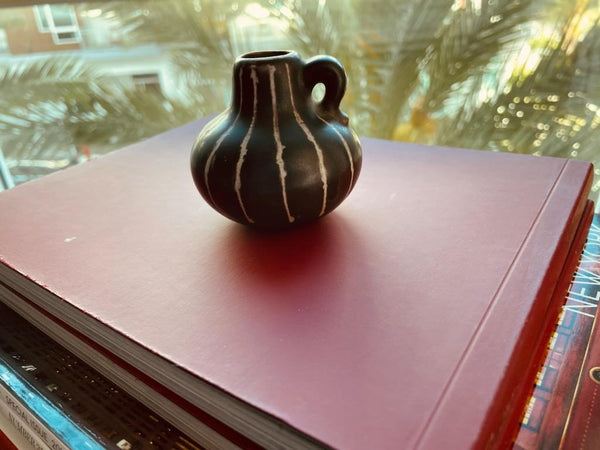 Brown Abstract Ceramic Mini Pitcher Made In W Germany
