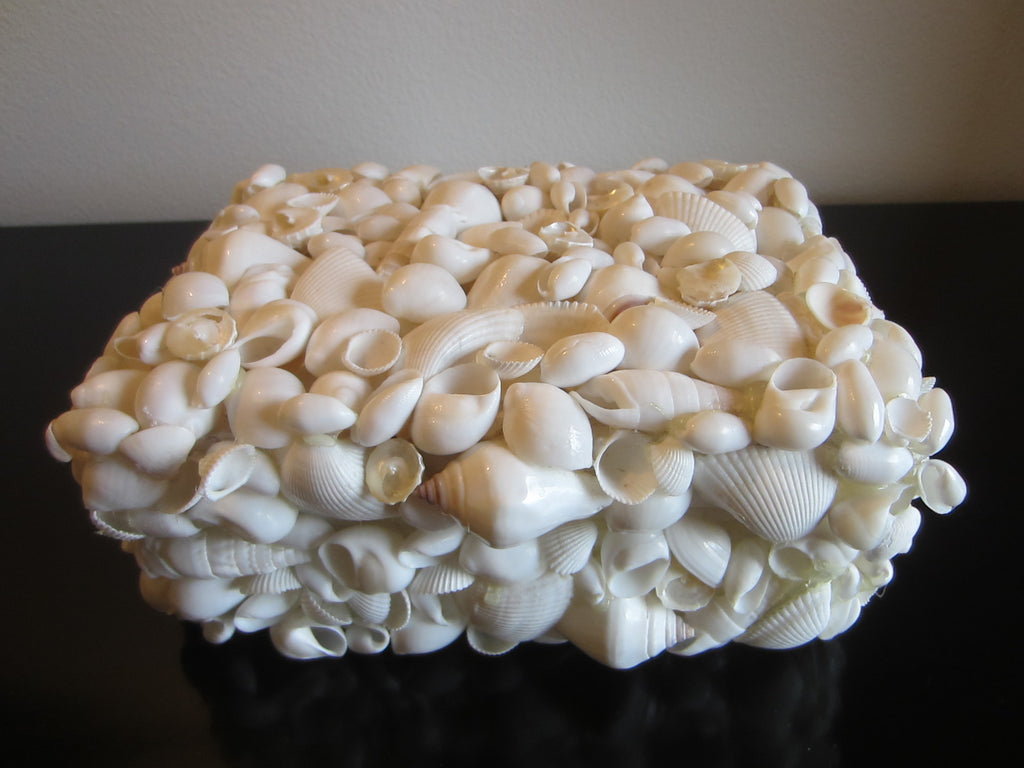 White Rectangle Seashells Box Made in Philippines – Designer Unique Finds