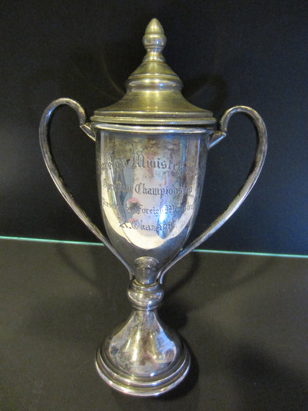Silver Plated Trophies Foreign Minister Cup Open Championship - Designer Unique Finds 
 - 7