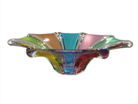Venezia Multicolored Glass Bowl Made In Italy 