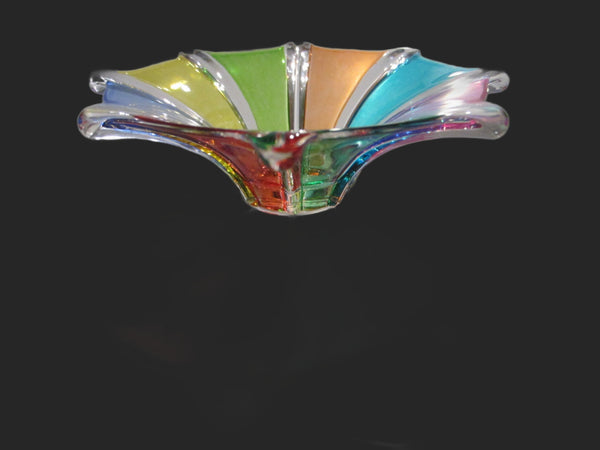 Venezia Multicolored Glass Bowl Made in Italy