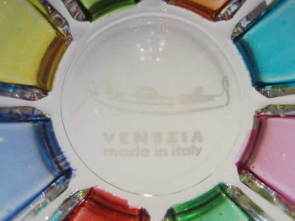 Venezia Multicolored Glass Bowl Made in Italy