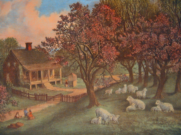 Currier Ives Collin Simkin Historic American Book Mid Century Illustrations