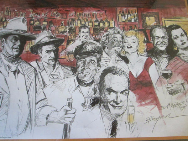 Michael Bryan The Arches Restaurant Iconic Landmark Hollywood Movie Stars Print