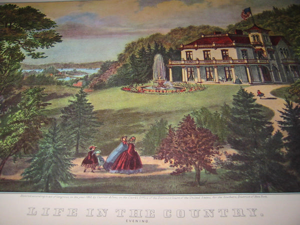 Currier Ives Collin Simkin Historic American Book Mid Century Illustrations