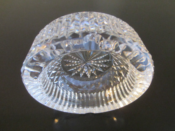 Waterford Crystal Ashtray Bowl Star Cut With Mark From Ireland - Designer Unique Finds 