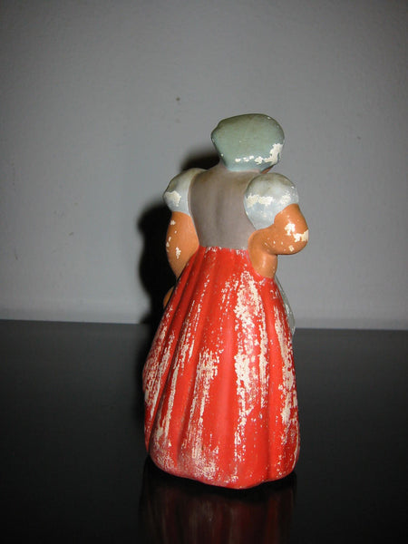 Chalk Ware Figurative Female Abstract Folk Art - Designer Unique Finds 
 - 2
