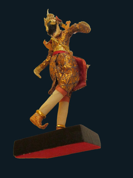 Siamese Twin Dancers Tribal Figurines Colorful Gilt Rhinestones - Designer Unique Finds 
 - 5
