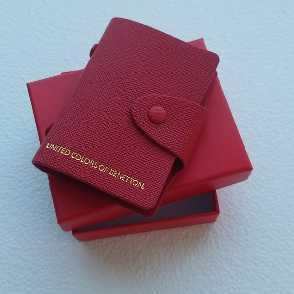 United Colors of Benetton Red Leather Photo Album