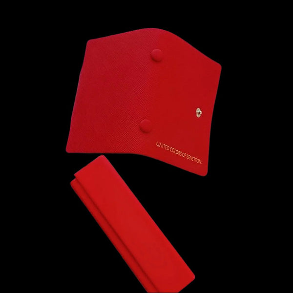United Colors of Benetton Red Leather Photo Album