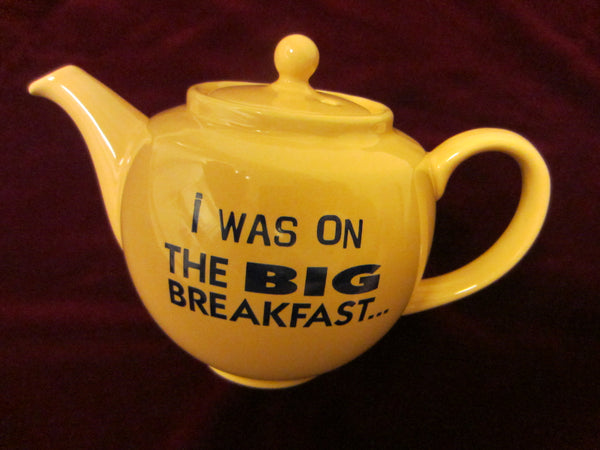 James Sadler England Yellow Ceramic Teapot Big Breakfast