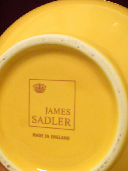 James Sadler England Yellow Ceramic Teapot Big Breakfast - Designer Unique Finds 