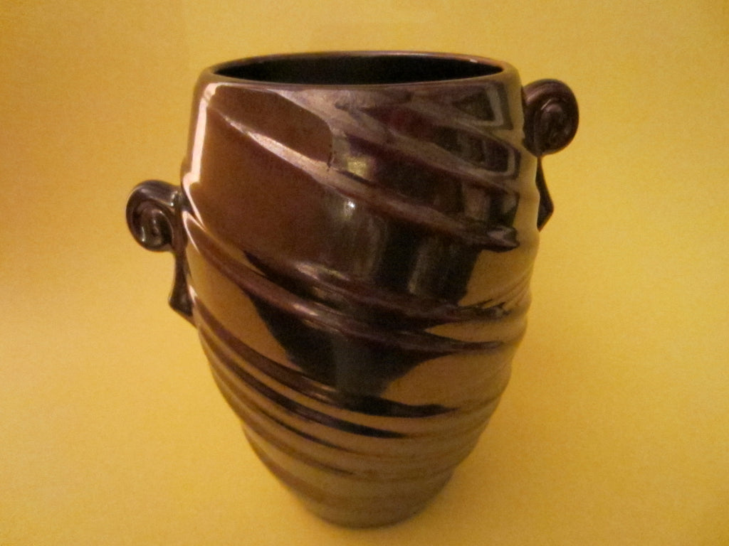 Laslo Sigma Canada Mid Century Ceramic Vase Artist Marks - Designer Unique Finds 