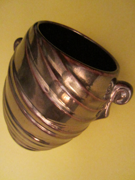 Laslo Sigma Canada Mid Century Ceramic Vase Artist Marks - Designer Unique Finds 