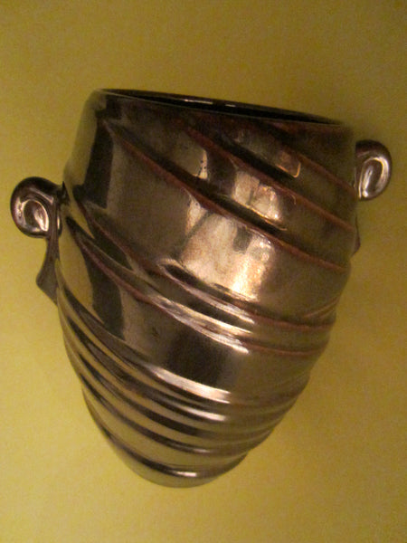Laslo Sigma Canada Mid Century Ceramic Vase Artist Marks - Designer Unique Finds 