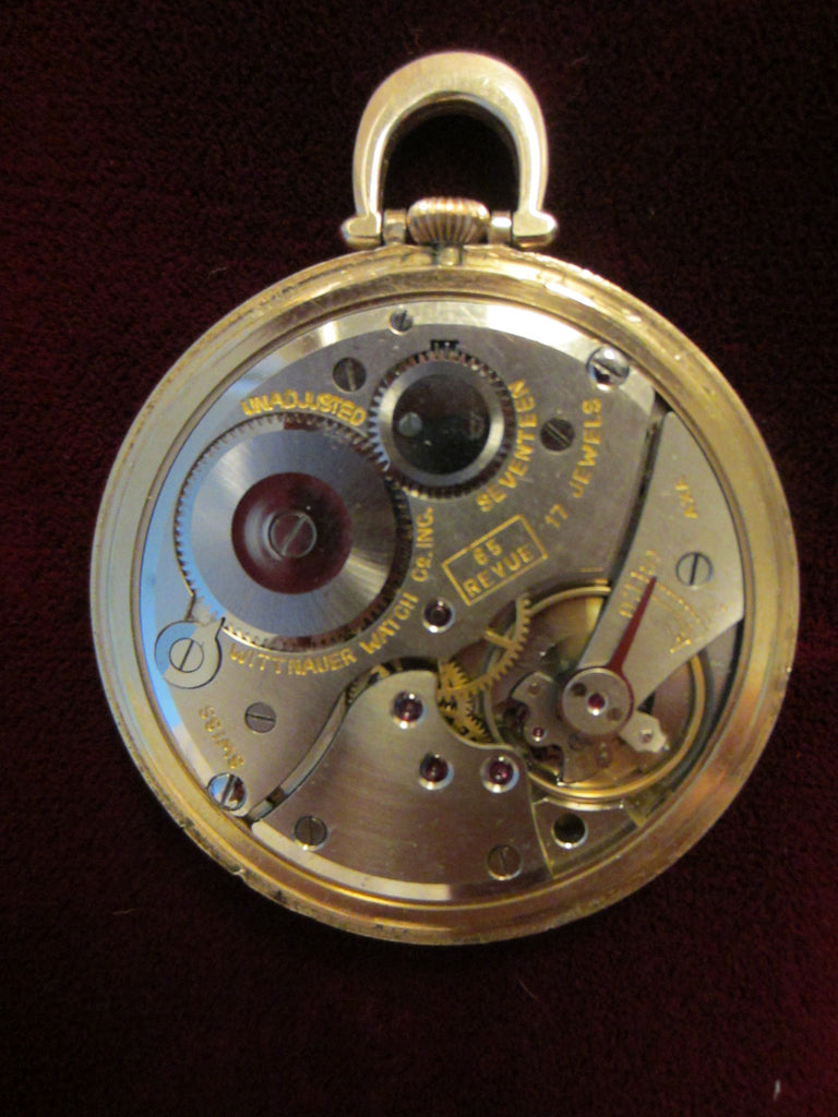 Wittnauer gold store pocket watch