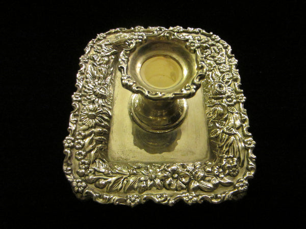 Reproduction Tiffany By Godinger Silver Chamber Candle Holder Floral Design - Designer Unique Finds 
 - 6