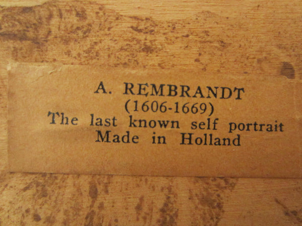 Rembrandt The Last Known Self Portrait Icon W Provenance - Designer Unique Finds 
 - 4