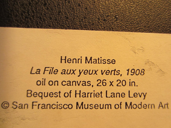 Portrait Tile Print By Henri Matisse La File Aux Yeux Verts By Gardner - Designer Unique Finds 