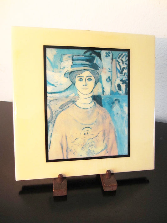 Portrait Tile Print By Henri Matisse La File Aux Yeux Verts By Gardner - Designer Unique Finds 