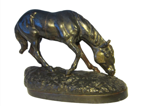 Equestrian Art Deco Metal Horse Sculpture - Designer Unique Finds 
 - 1