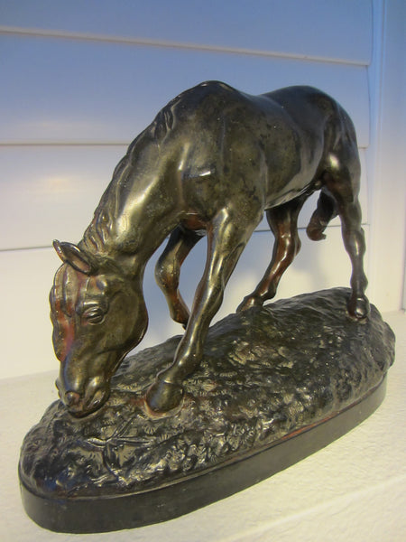 Equestrian Art Deco Metal Horse Sculpture - Designer Unique Finds 
 - 3