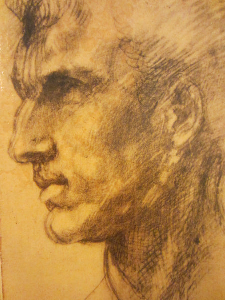 Florentine Portrait Print By Italian Artisan On Panel Scripted