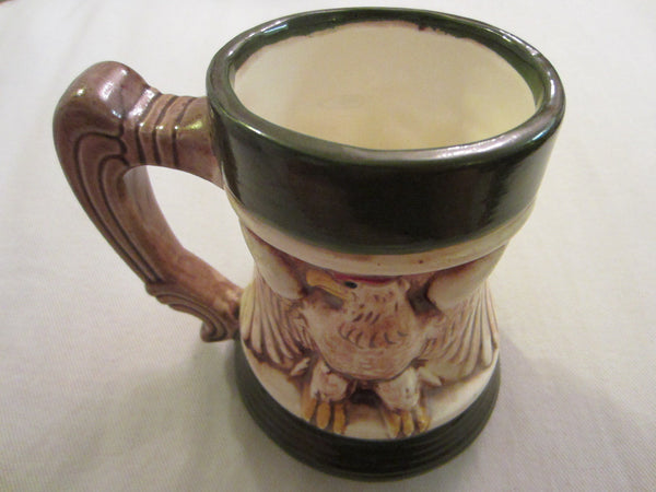 Bald Eagle Ceramic Mug Signed By Artist Dated 1970 - Designer Unique Finds 
 - 1