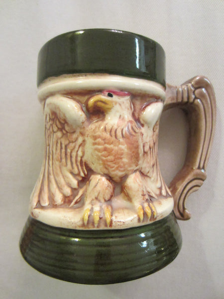 Bald Eagle Ceramic Mug Signed By Artist Dated 1970 - Designer Unique Finds 
 - 3