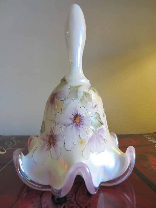 Designer Frances Burton Fenton Glass Bell - Designer Unique Finds 