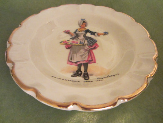 Limoges France Costume De Cour Signed Portrait Collector Plates - Designer Unique Finds 