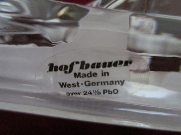 West Germany Hof Bauer Crystal Convertible Car Signed Paperweight - Designer Unique Finds 