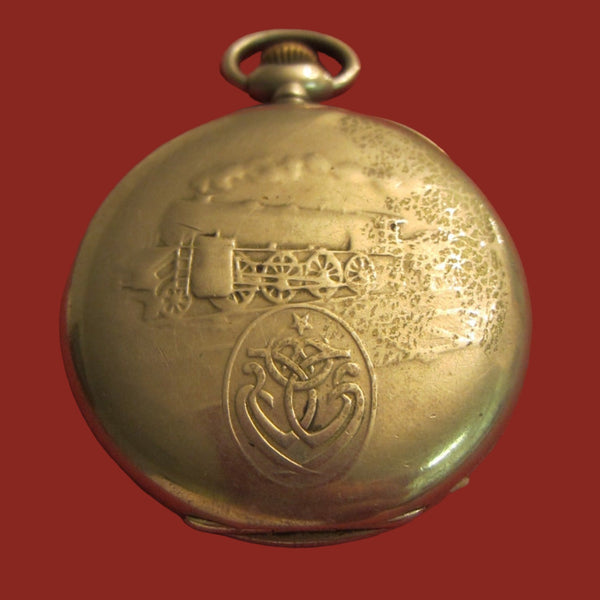 Zenith Grand Prix Paris 1900 Chronometre Railroad Hunter Pocket Watch - Designer Unique Finds 