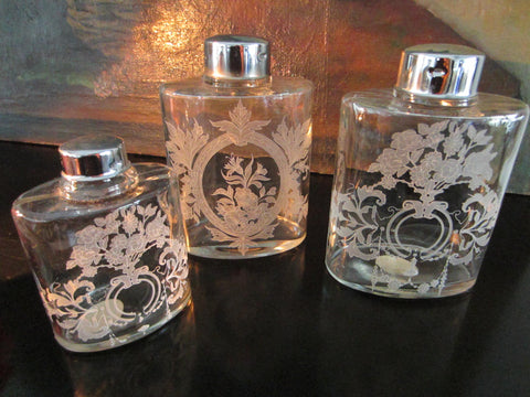 Portugal Jay Willfred Andrea by Sadek Apothecary Glass Flask Suite - Designer Unique Finds 
 - 1