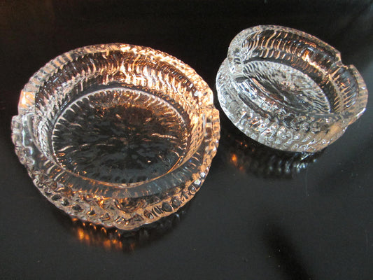 Rosenthal Studio Linie Signed Crystal Ashtrays