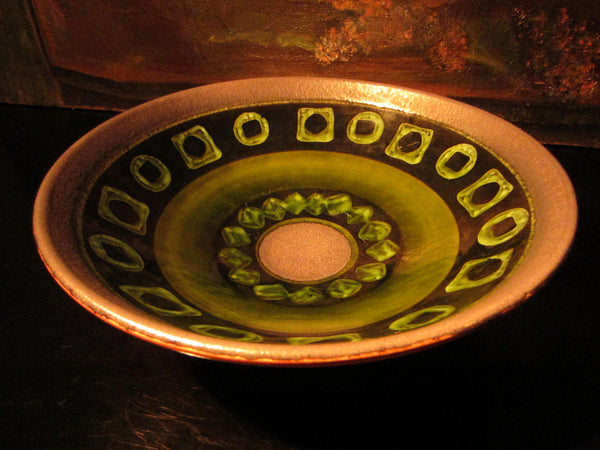 West Germany Geometric Ceramic Bowl - Designer Unique Finds 
 - 1