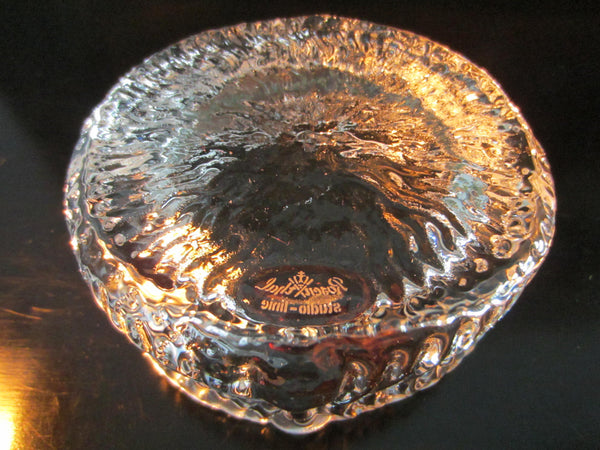 Rosenthal Studio Linie Signed Crystal Ashtrays - Designer Unique Finds 