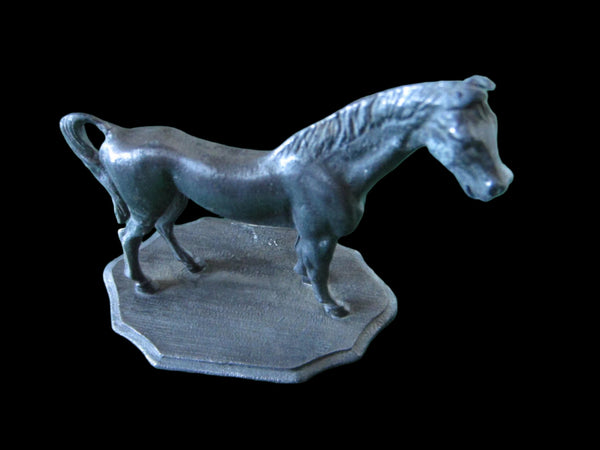 Equestrian Pewter Miniature Folk Art Horse - Designer Unique Finds 