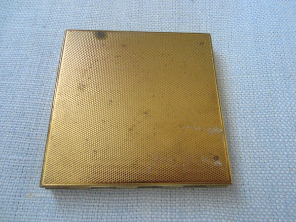 Prince Matchabelli Brass Crown Mirror Compact - Designer Unique Finds 