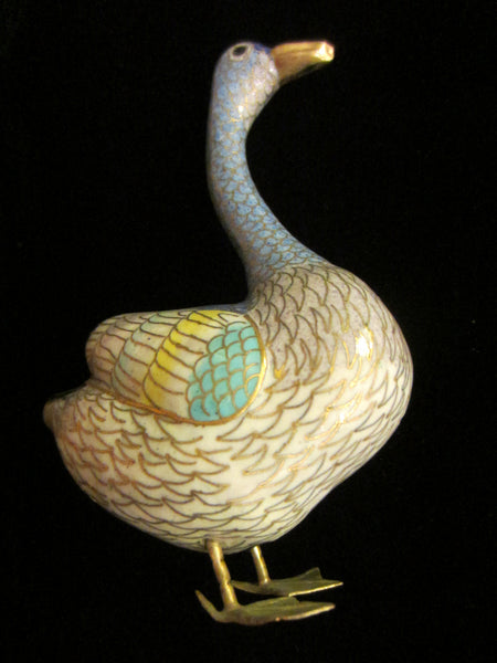 Asian Cloisonne Ducks Golden Beaks Figurines - Designer Unique Finds 
 - 3