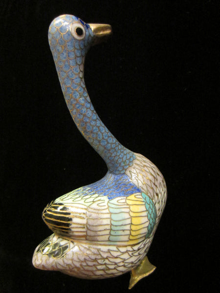 Asian Cloisonne Ducks Golden Beaks Figurines - Designer Unique Finds 
 - 2
